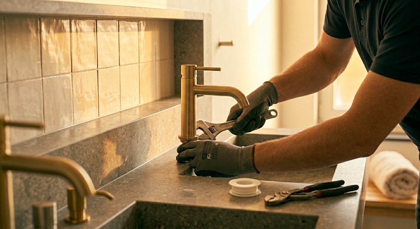 Sanitair en kranen monteren
